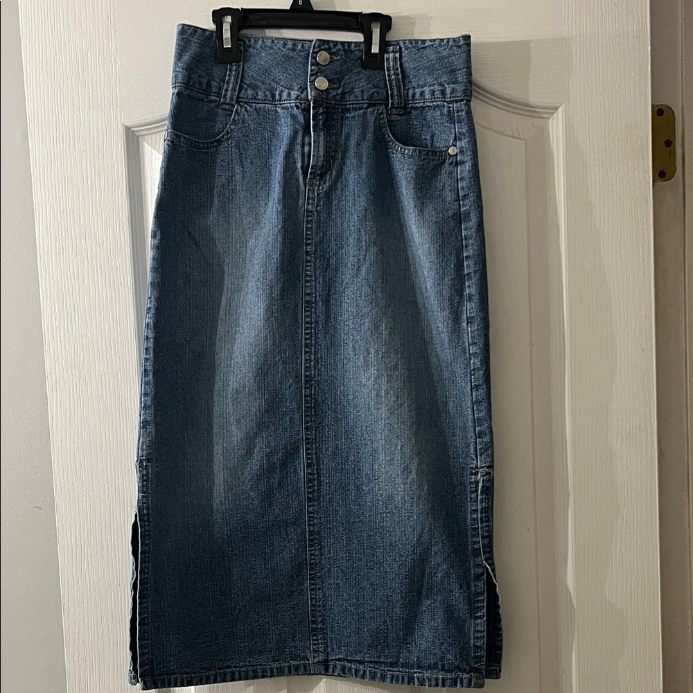 Classic Blue Denim Skirt for Kids